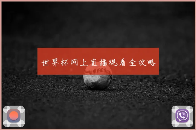 世界杯网上直播观看全攻略