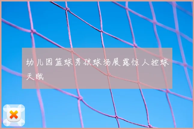 幼儿园篮球男孩球场展露惊人控球天赋